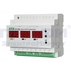 Реле контроля напряжения CP-723 (100:450 AC 3NO 3х63А) F&F EA04.009.015