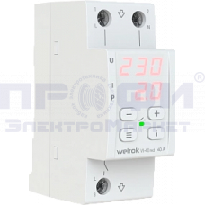 Welrok VI-40 Red Реле напряжения с контролем тока (40 А (max 50 A) 8,8кВА)