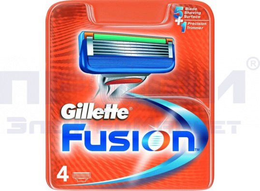 Кассеты Gillette Fusion 4шт Импорт /Gil/