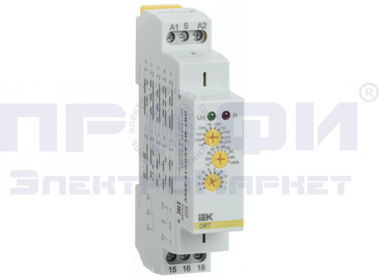 Реле времени ORT многофункциональное 1 конт. 12-240 В AC/DC IEK (ORT-M1-ACDC12-240V)