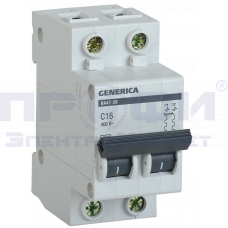 Авт. выкл. ВА47-29М 2Р 25А 4,5кА х-ка С GENERICA
